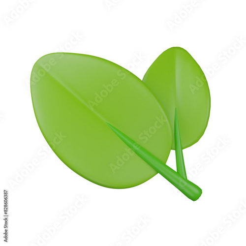 Tableau sur toile 3d render  plant  illustration