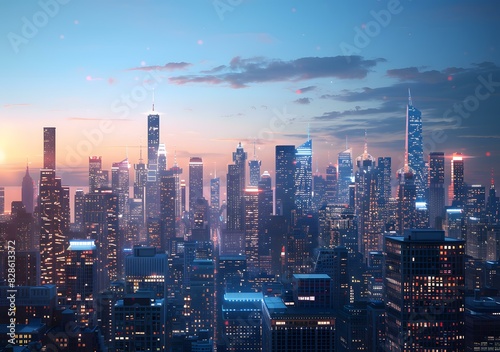 Wallpaper Mural City Night Torontodigital.ca