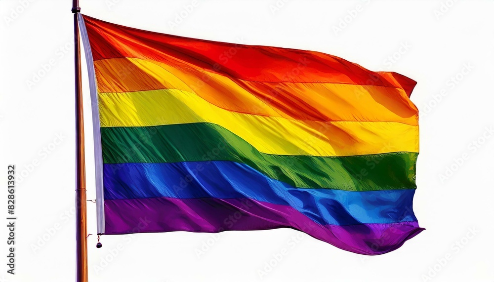 lgbt flag on a white background, queer lgbtq pride month, parade, june 1st, fight against homophobia and bullying, tolerance lgbt flag on a white background, queer lgbtq pride month, parade, june 1st, fight against homophobia and bullying, tolerance