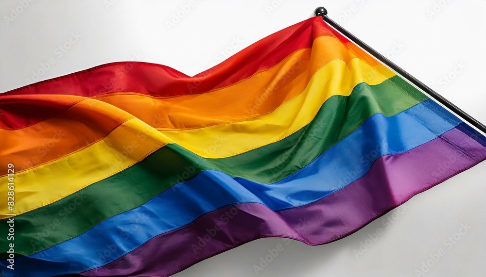 lgbt flag on a white background, queer lgbtq pride month, parade, june 1st, fight against homophobia and bullying, tolerance lgbt flag on a white background, queer lgbtq pride month, parade, june 1st, fight against homophobia and bullying, tolerance