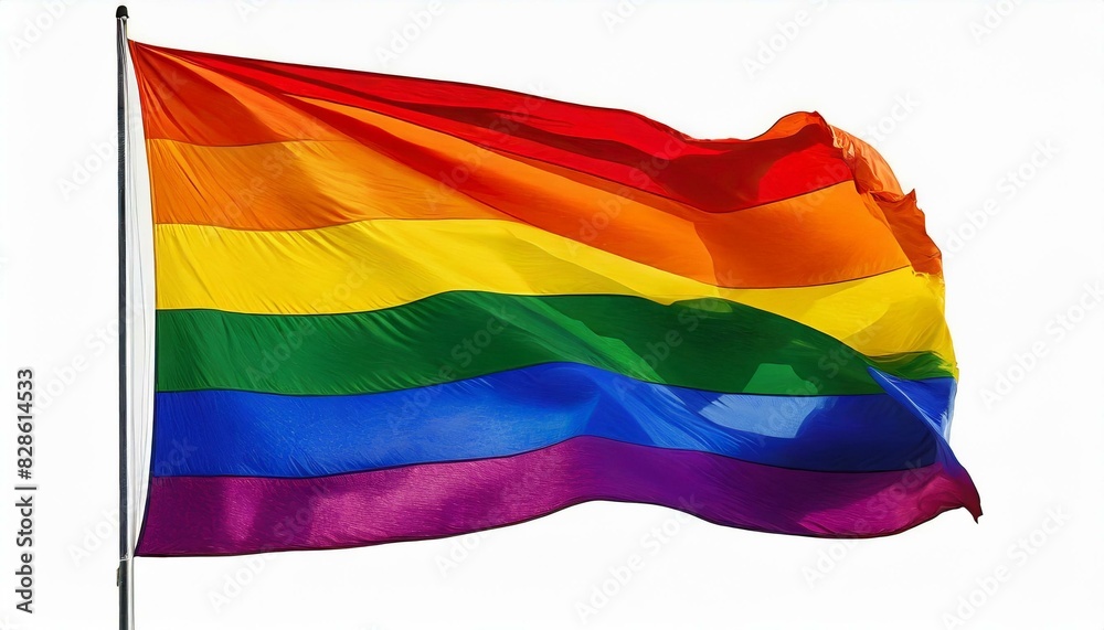 lgbt flag on a white background, queer lgbtq pride month, parade, june 1st, fight against homophobia and bullying, tolerance lgbt flag on a white background, queer lgbtq pride month, parade, june 1st, fight against homophobia and bullying, tolerance