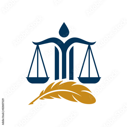 Law Firm logo design and Icon vector.