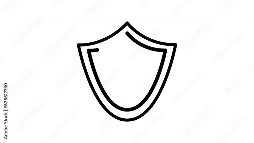 Animated shield with black outline, perfect for designs related to safety, protection, fantasy games, childrens books, and business. Animated shield with black outline, perfect for designs related to safety, protection, fantasy games, childrens books, and business.