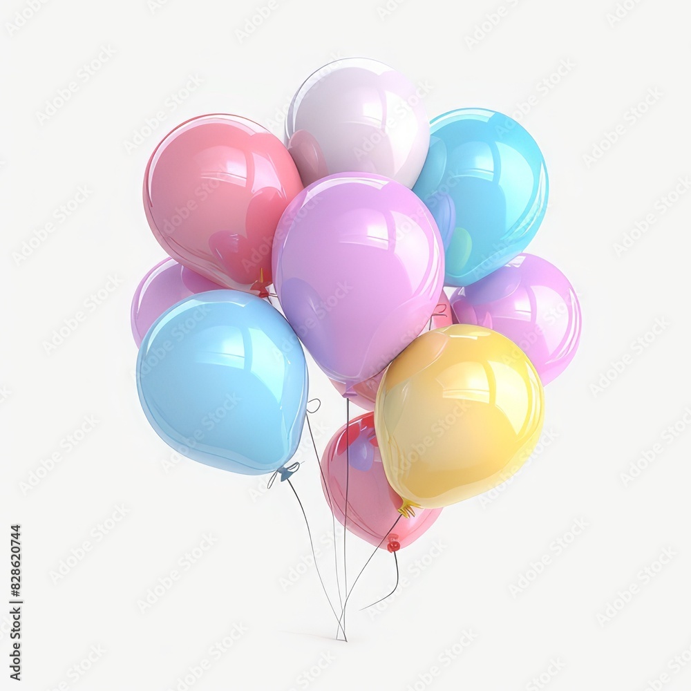 Balloon on white background. 3d render
Balloon on white background. 3d render