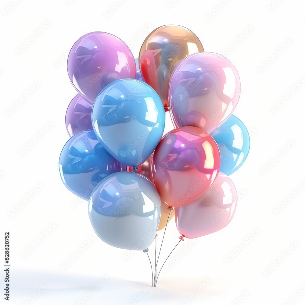 Balloon on white background. 3d render
Balloon on white background. 3d render