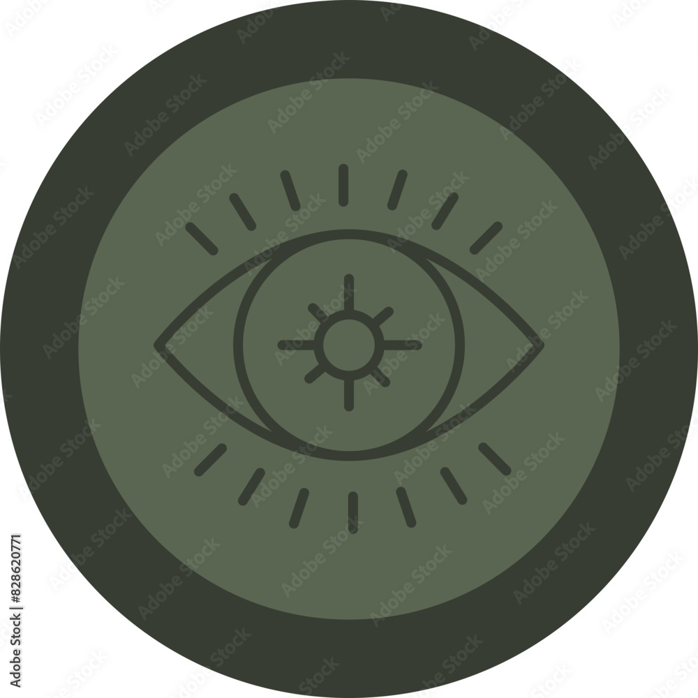 Optometry patient Line Green Circle Icon Optometry patient Line Green Circle Icon