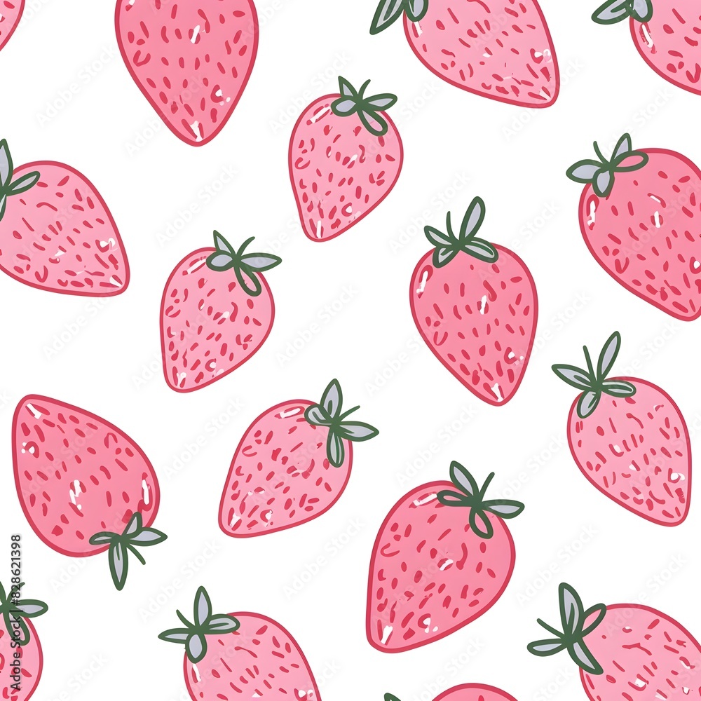 pattern with strawberries pattern with strawberries