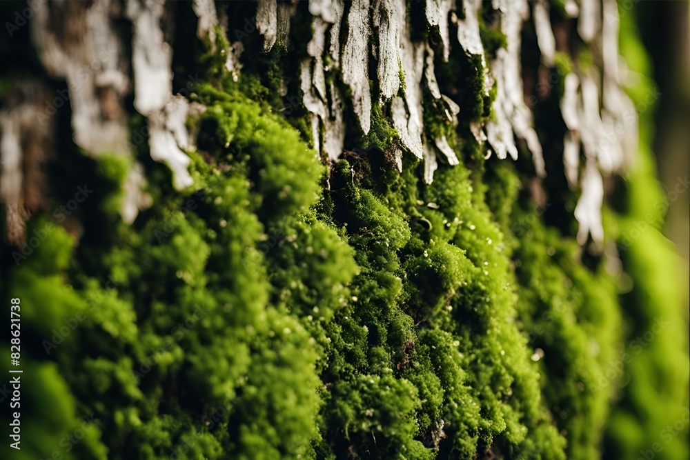 Moss on Tree Bark Close-up, Detailed Green Texture, Nature Macro Photography, Lush Forest Scene, High Resolution, Botanical Beauty, Natural Environment Moss on Tree Bark Close-up, Detailed Green Texture, Nature Macro Photography, Lush Forest Scene, High Resolution, Botanical Beauty, Natural Environment