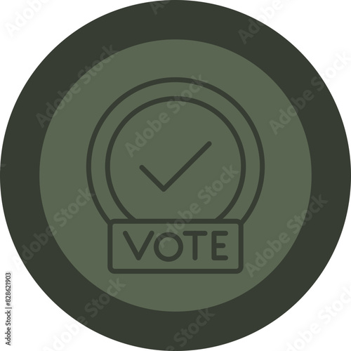 Checking Line Green Circle Icon