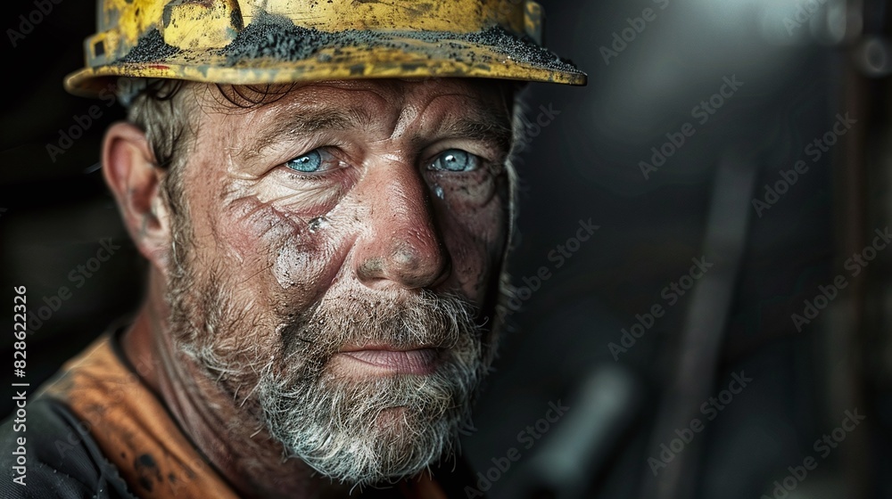 portrait of old construction worker portrait of old construction worker
