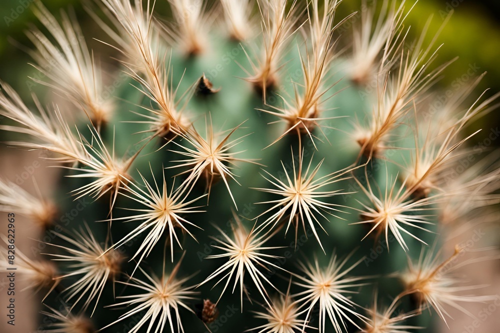 Macro Close-up of Cactus Spines, Detailed Texture, Green and Brown Hues, Sharp Thorns, High Resolution, Botanical Photography, Nature Image Macro Close-up of Cactus Spines, Detailed Texture, Green and Brown Hues, Sharp Thorns, High Resolution, Botanical Photography, Nature Image