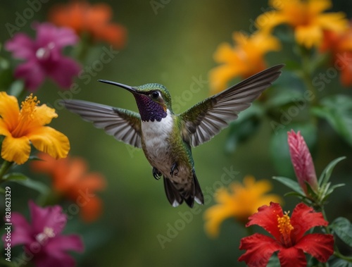 hummingbird in flight