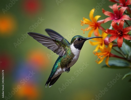 hummingbird in flight