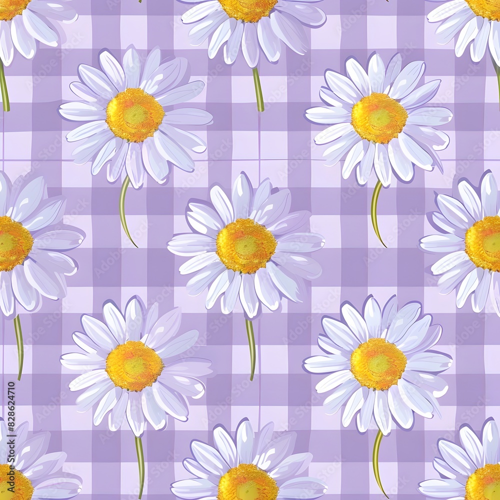 pattern with daisies pattern with daisies