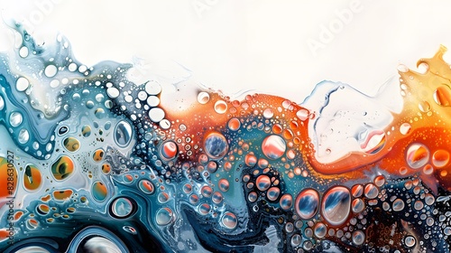 Explore the intricate beauty of lipids depicted as a mesmerizing abstract art piece Use a blend of rich oils to create a subtle, yet striking representation of rear-view lipids