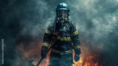 The Firefighter in Action photo