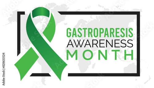 Gastroparesis Awareness Month is observed every year on August.banner design template Vector illustration background design.