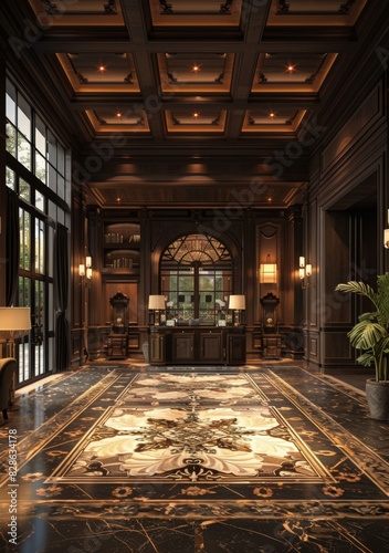 Luxurious 5-Star Hotel Lobby Interior Design