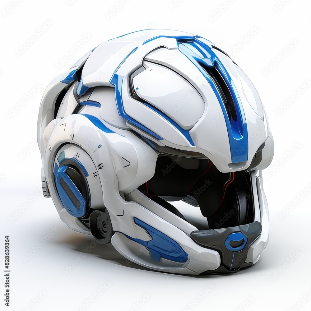 Bicycle helmet on white background. 3d render
Bicycle helmet on white background. 3d render