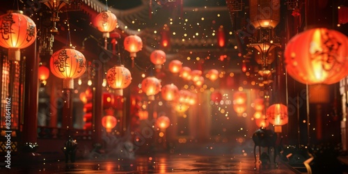 Red Lanterns for Chinese New Year Celebration