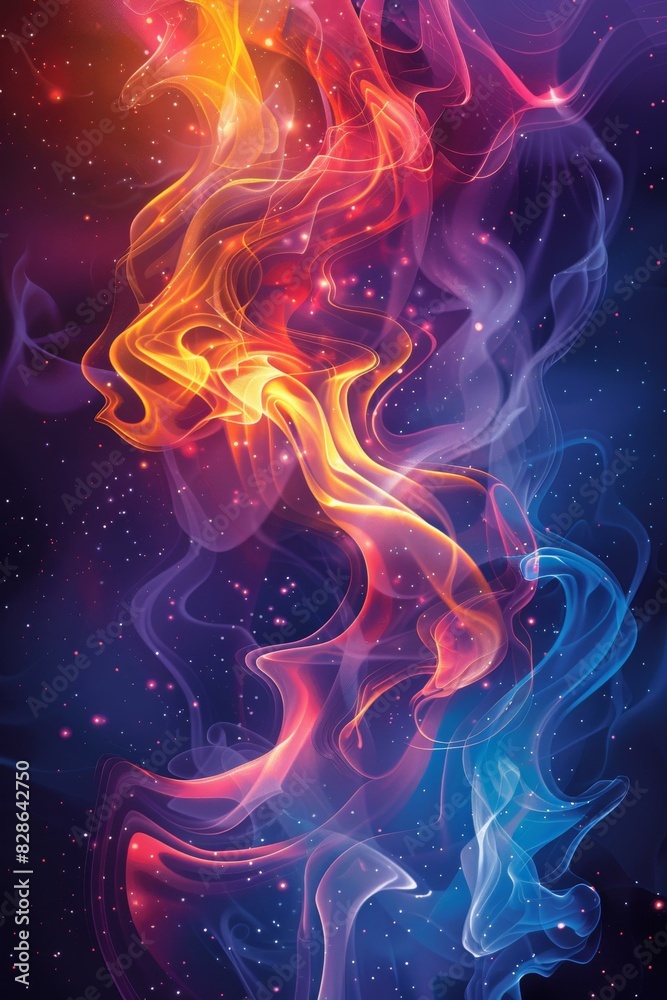 Fire and Ice Abstract Fire and Ice Abstract