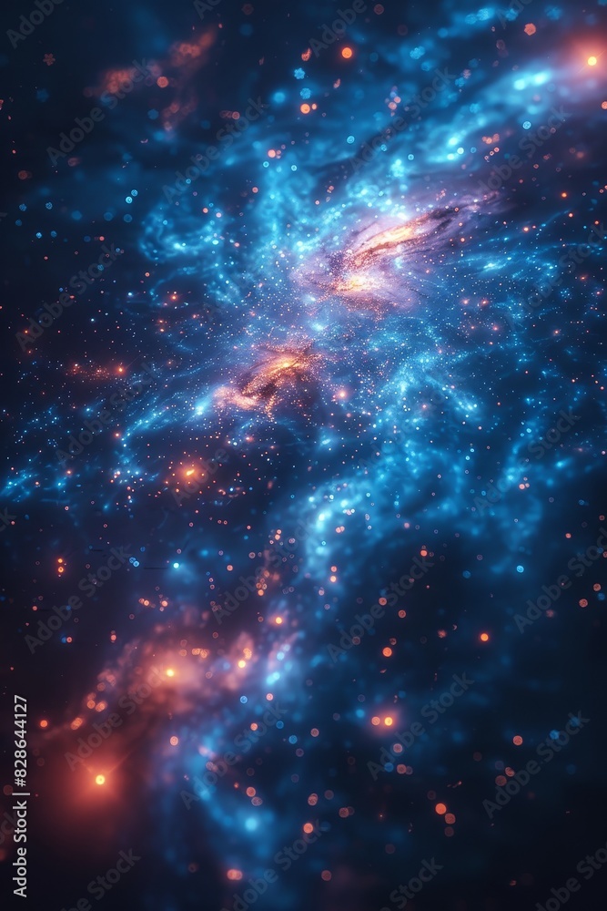 Naklejka premium Smart city big data connection technology concept 