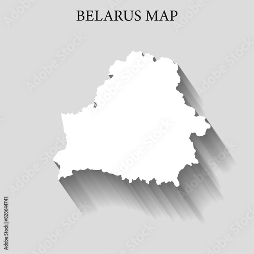 Simple and Minimalist region map of Belarus