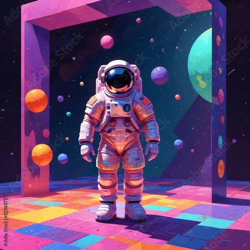astronaut in space © Gunel