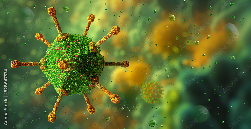 Adeno-associated virus capsid structure, protein spikes. AAV virus genome causing adenoviral pneumonia, arthritis, bronchitis, hepatitis, cystitis. Adenovirus transmission, replication, treatments. 3D