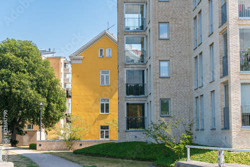 Stylish and comfortable modern residential buildings in Europe
