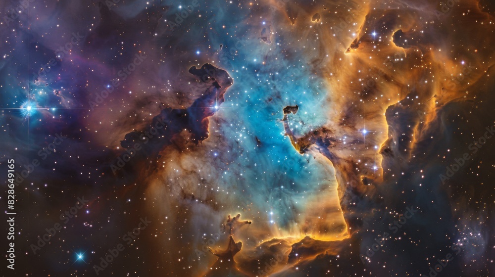 Galaxy Space background. Colorful nebula with star field. Astrology Galaxy Space background. Colorful nebula with star field. Astrology