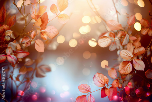 Autumn Leaves with Soft Focus Bokeh