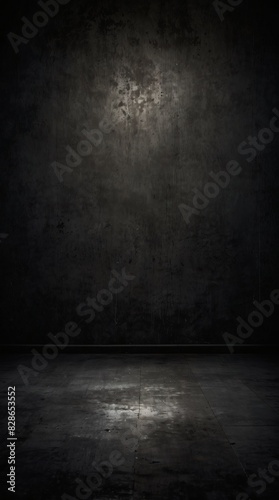 Shadowed Elegance  Dark Grey Grunge Background with Raw Texture