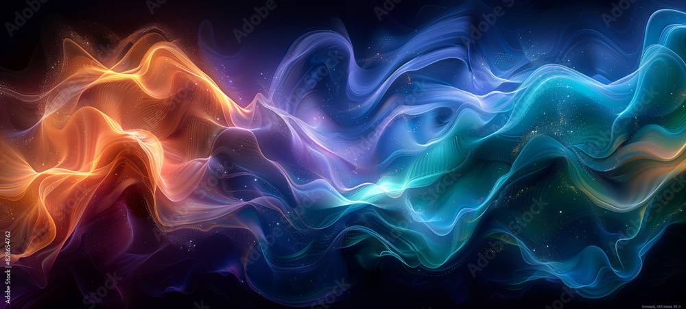 A closeup of an abstract background with swirling shapes in shades of blue, green and purple, wallart, wallpaper, background, backdrop A closeup of an abstract background with swirling shapes in shades of blue, green and purple, wallart, wallpaper, background, backdrop