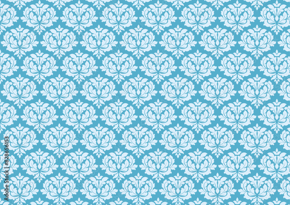 damask pattern seamkess background