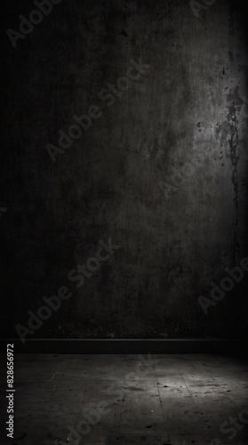 Shadowed Elegance  Dark Grey Grunge Background with Raw Texture