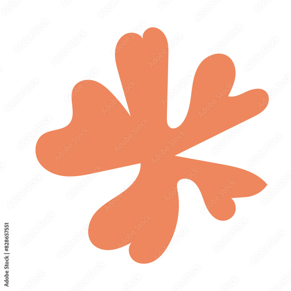 Abstract Flower Shape. isolated on white background. Vector illustration. EPS 10 Abstract Flower Shape. isolated on white background. Vector illustration. EPS 10