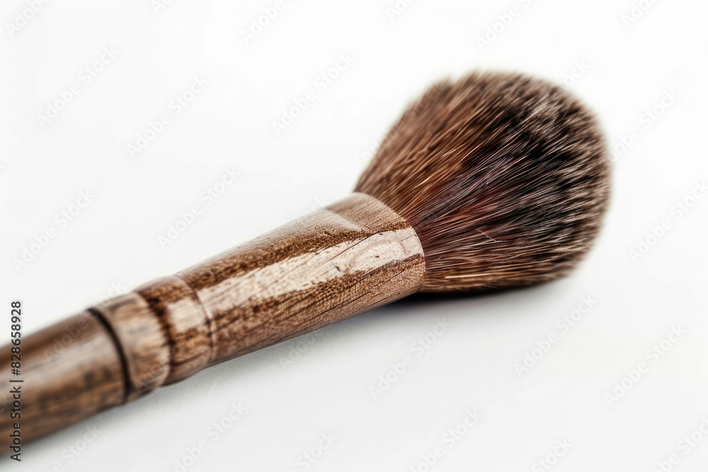 Discover the beauty of simplicity with a round-bristled makeup brush showcased against a clean white background. AI generative technology enriches the visual appeal of this essential beauty tool. Discover the beauty of simplicity with a round-bristled makeup brush showcased against a clean white background. AI generative technology enriches the visual appeal of this essential beauty tool.