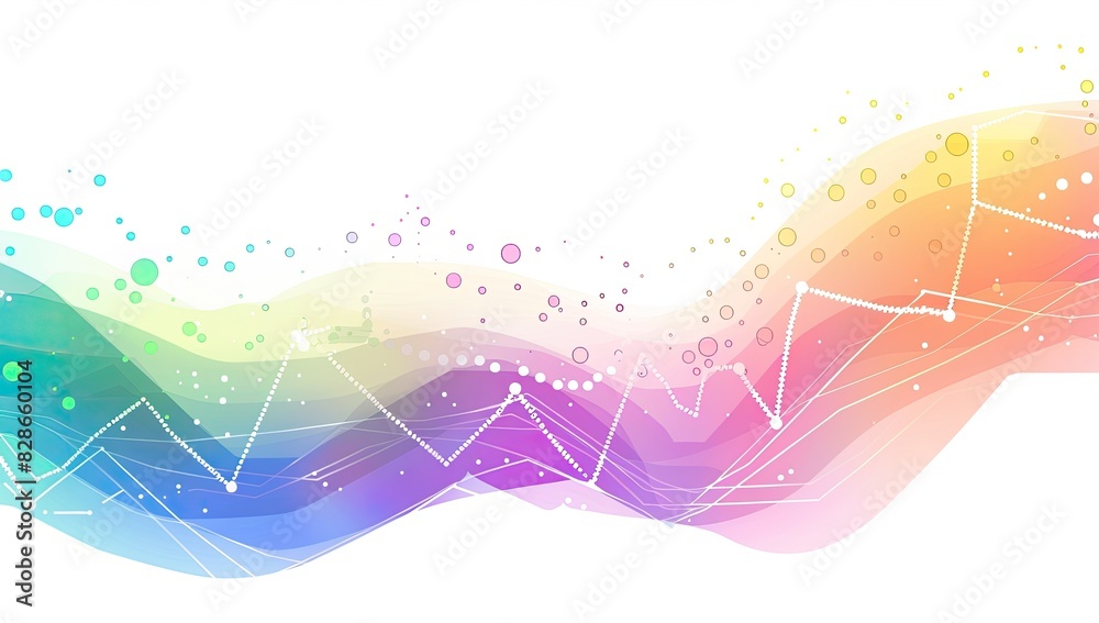 Colorful Financial Data Chart