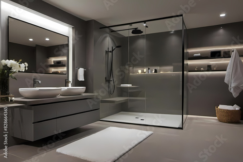 Wallpaper Mural Modern bathroom and toilet design Torontodigital.ca