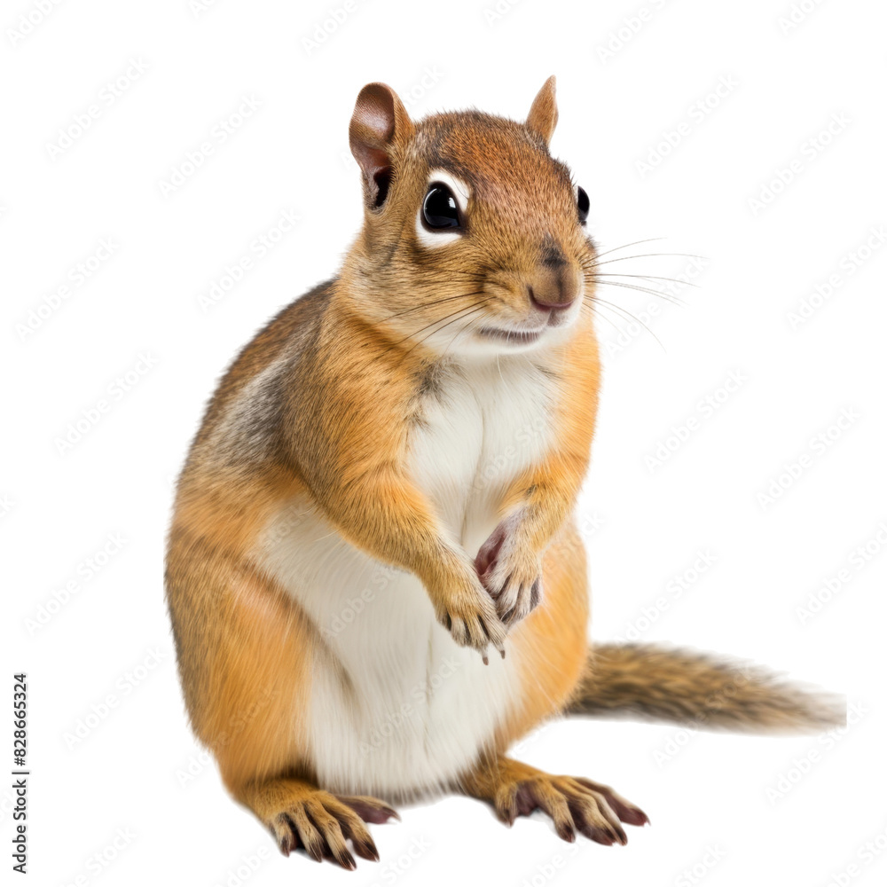 isolated white background of chipmunk isolated white background of chipmunk