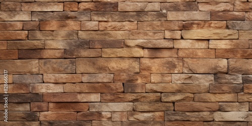 Orange and beige brown brick wall concrete or stone texture