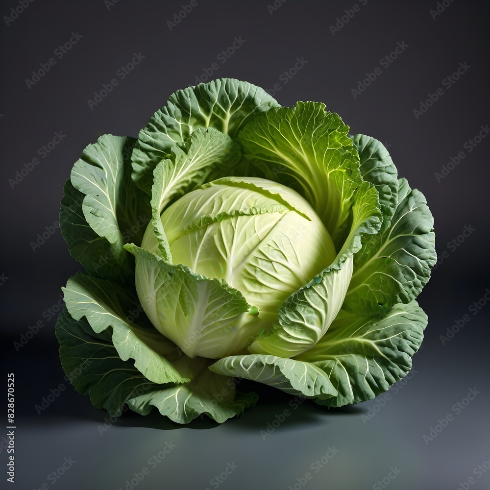 Fototapeta premium cabbage on a bed