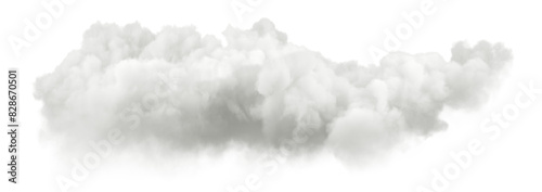 Isolate ethereal white puff clouds on transparent backgrounds 3d render png