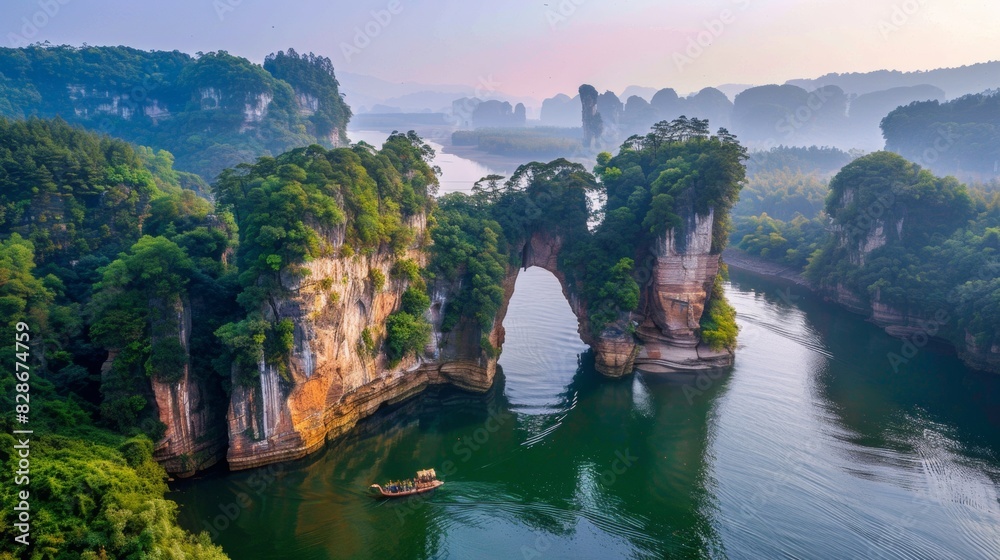 The scenic spots, China are clear and beautiful The scenic spots, China are clear and beautiful