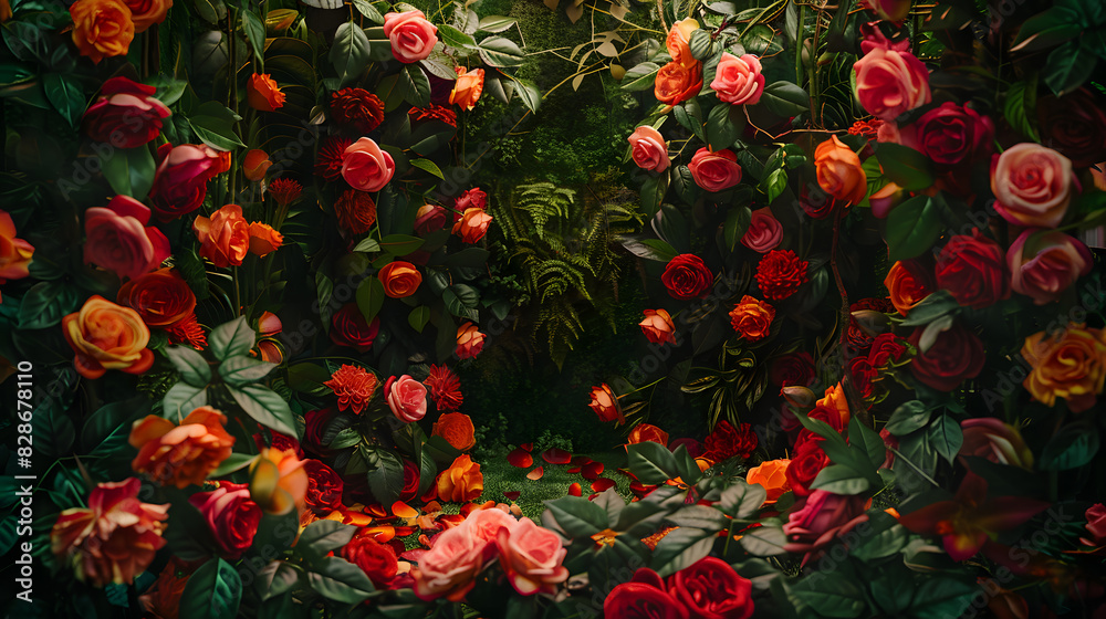 Enchanted Rose Garden: A Symphony of Color and Romance Enchanted Rose Garden: A Symphony of Color and Romance