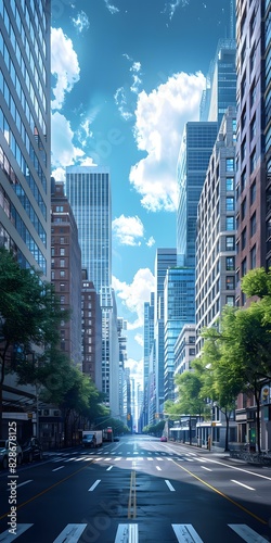 New York City Manhattan skyscrapers © Du