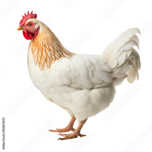 isolated white background of chicken