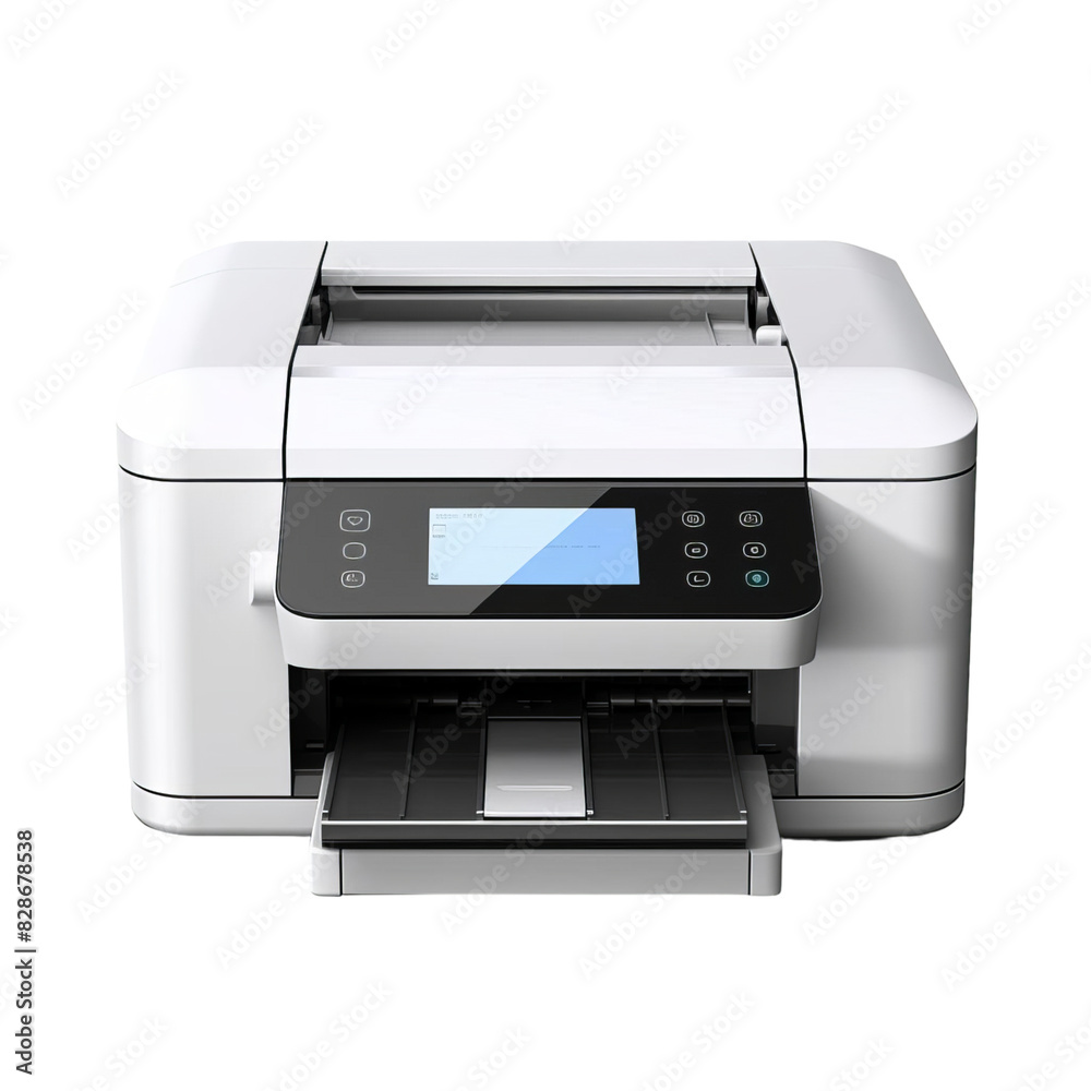 isolated white background of printer isolated white background of printer