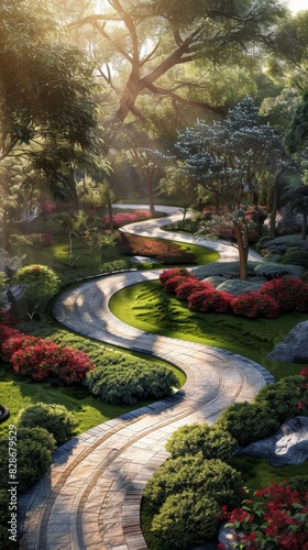 Picturesque Garden Path